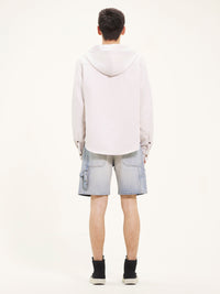 PRIX MARQUE : 120 / CHEMISE À CAPUCHE EN TWILL