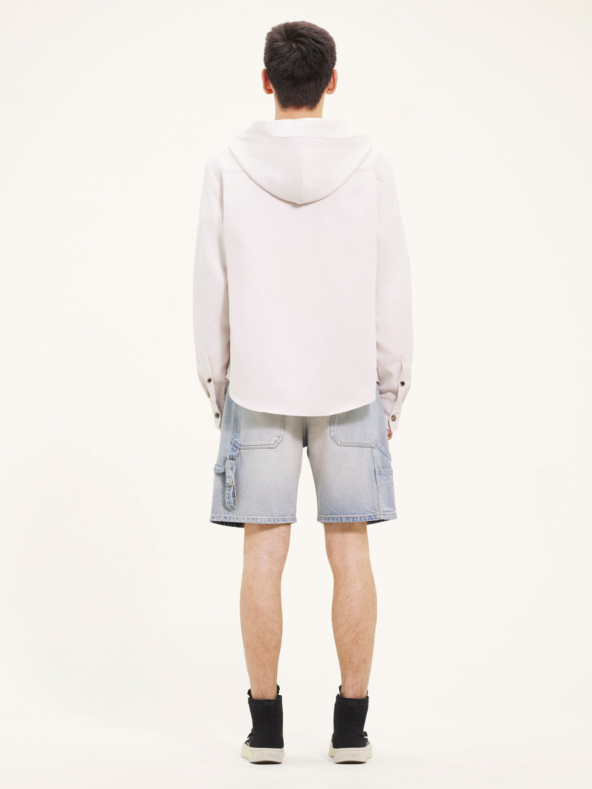 PRIX MARQUE : 120 / CHEMISE À CAPUCHE EN TWILL