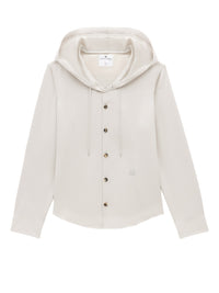 Chemise à capuche en sergé - Lime Stone