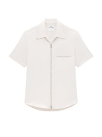 Chemise zippée en sergé - Lime Stone