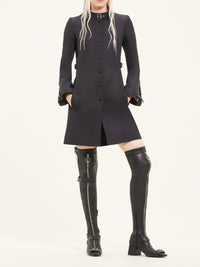 Manteau à sangle - Black