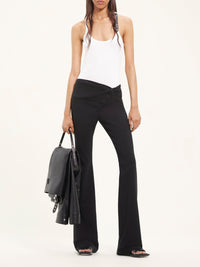 Pantalon tailleur Twist en laine - Black
