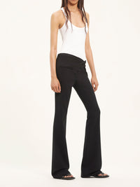 Pantalon tailleur Twist en laine - Black