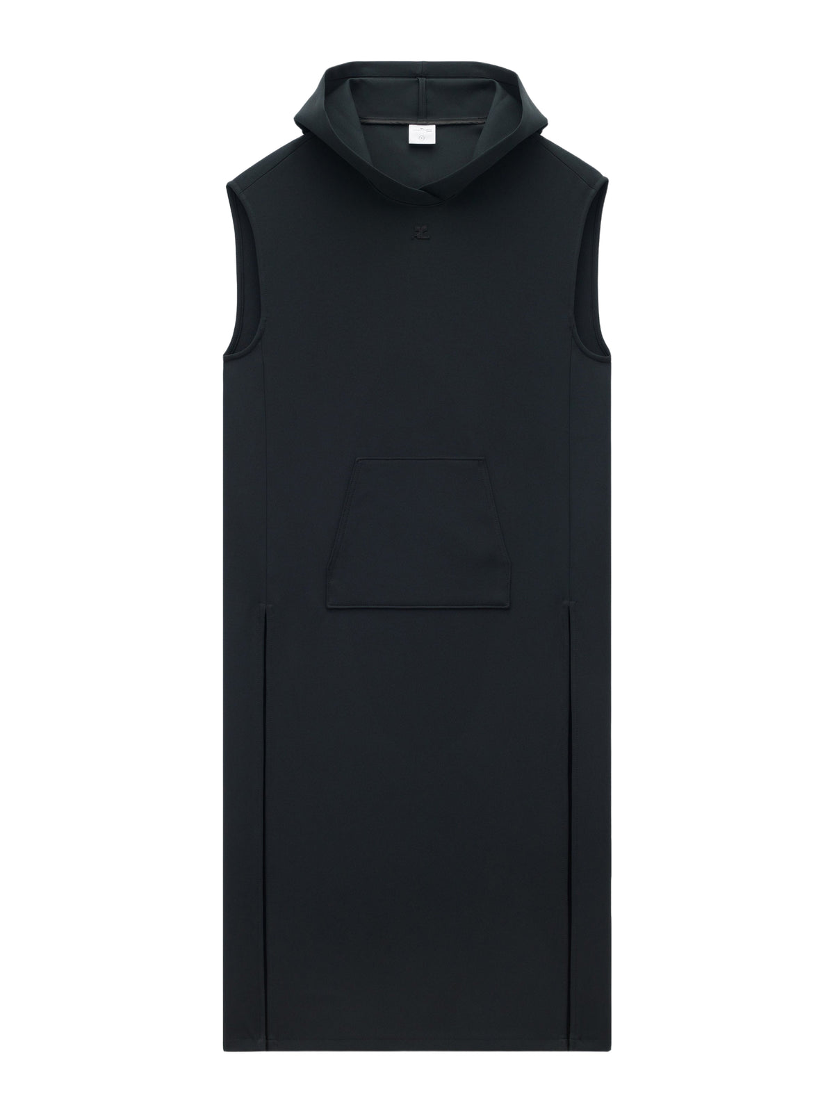Cocoon hooded tunic dress - Black
