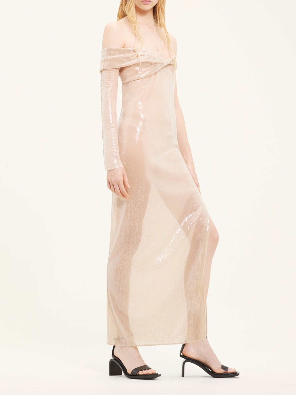 Robe longue asymétrique - Sand