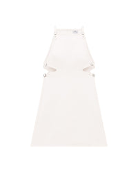 Robe Slash Buckle en vinyle - Blanc Casse