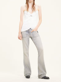 Top Ellipse en sergé - Heritage White