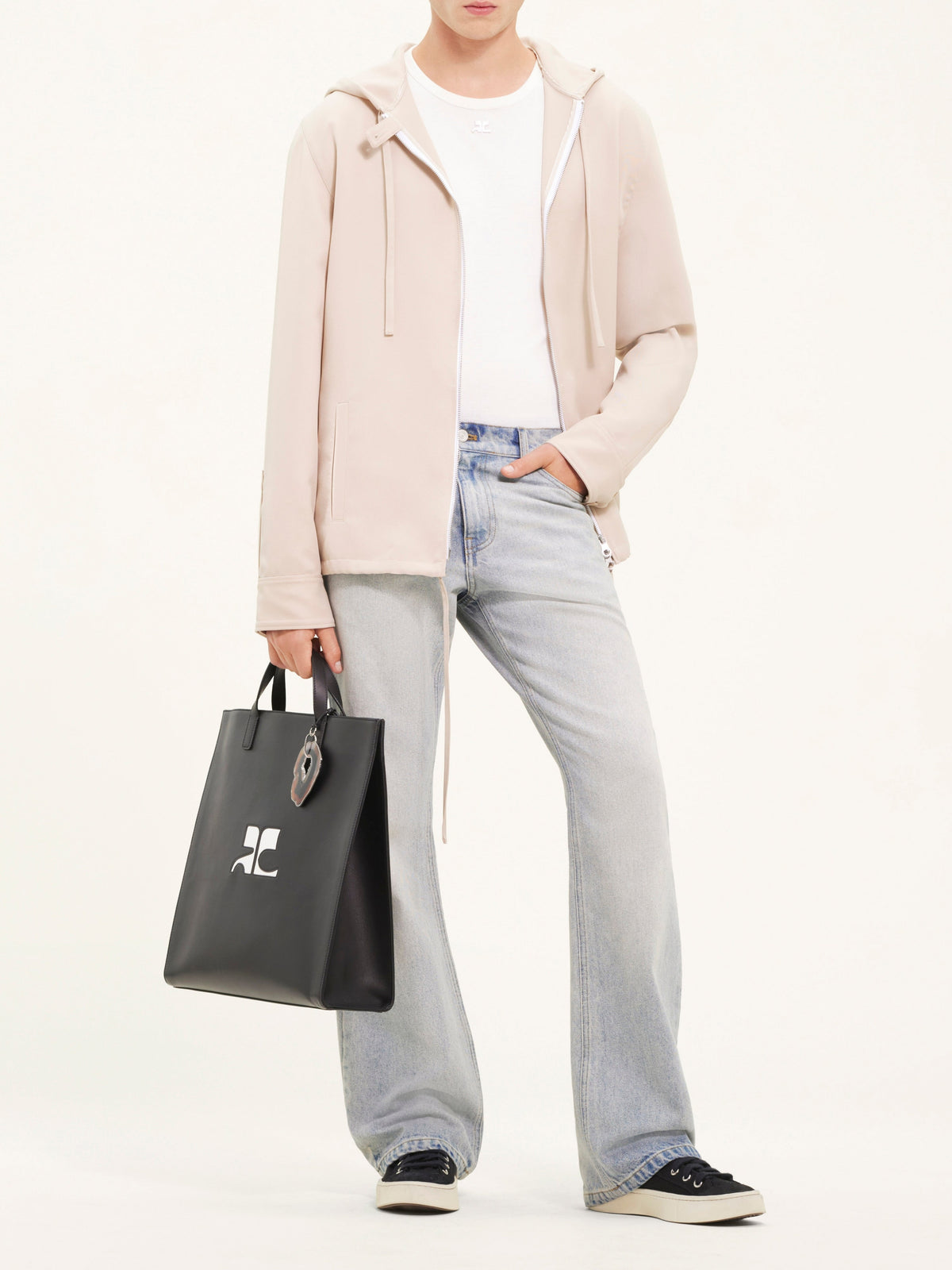 Veste zippée en sergé - Sand