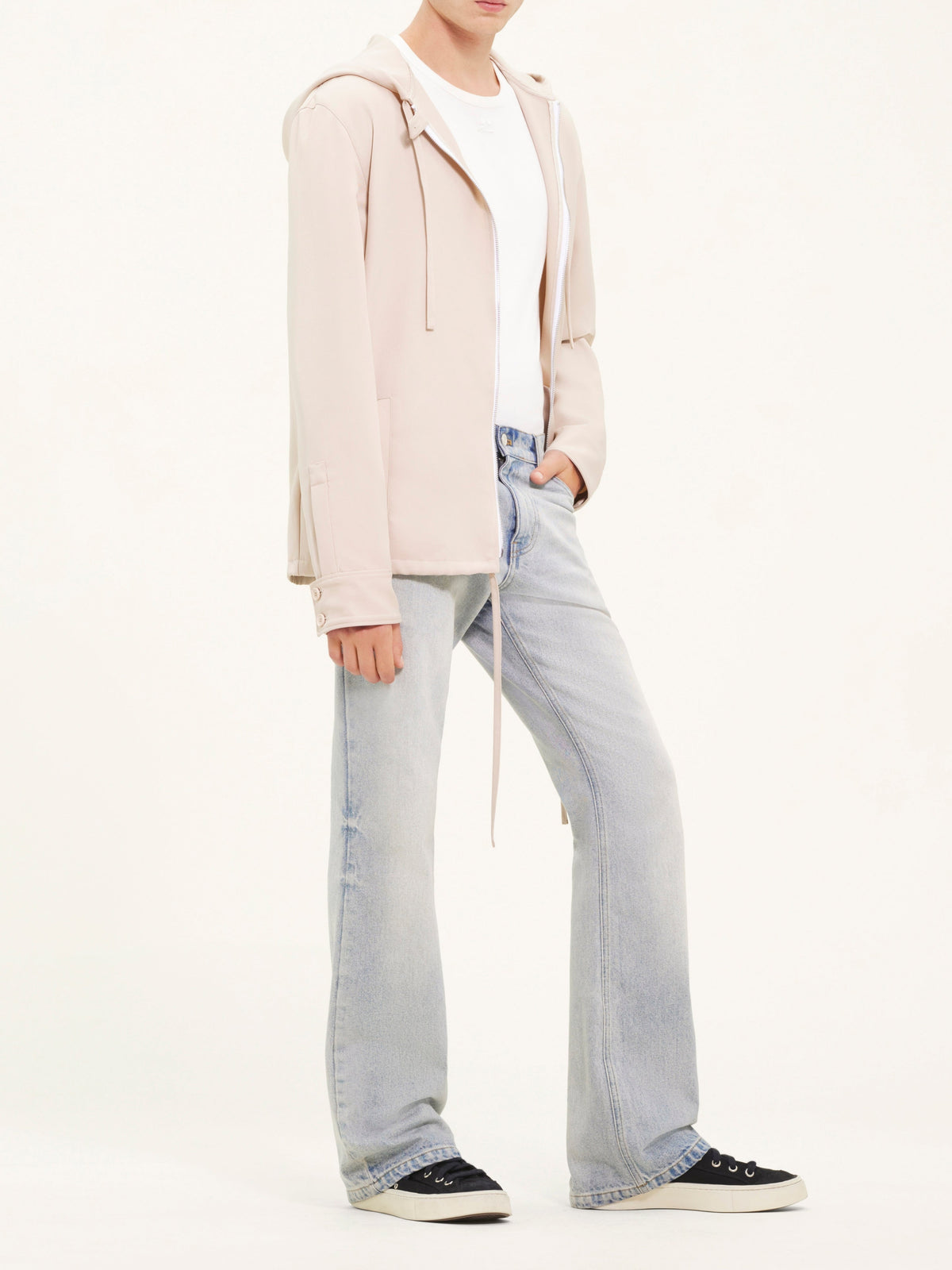 Veste zippée en sergé - Sand