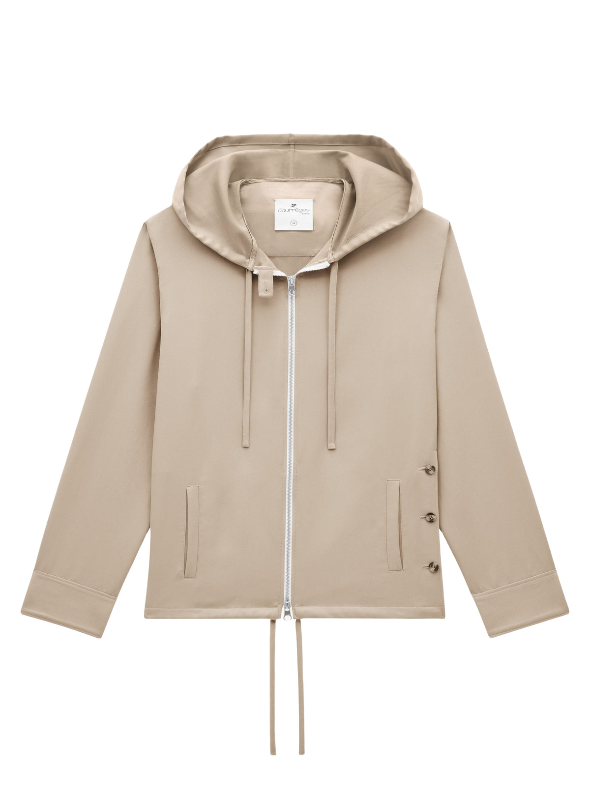Veste zippée en sergé - Sand