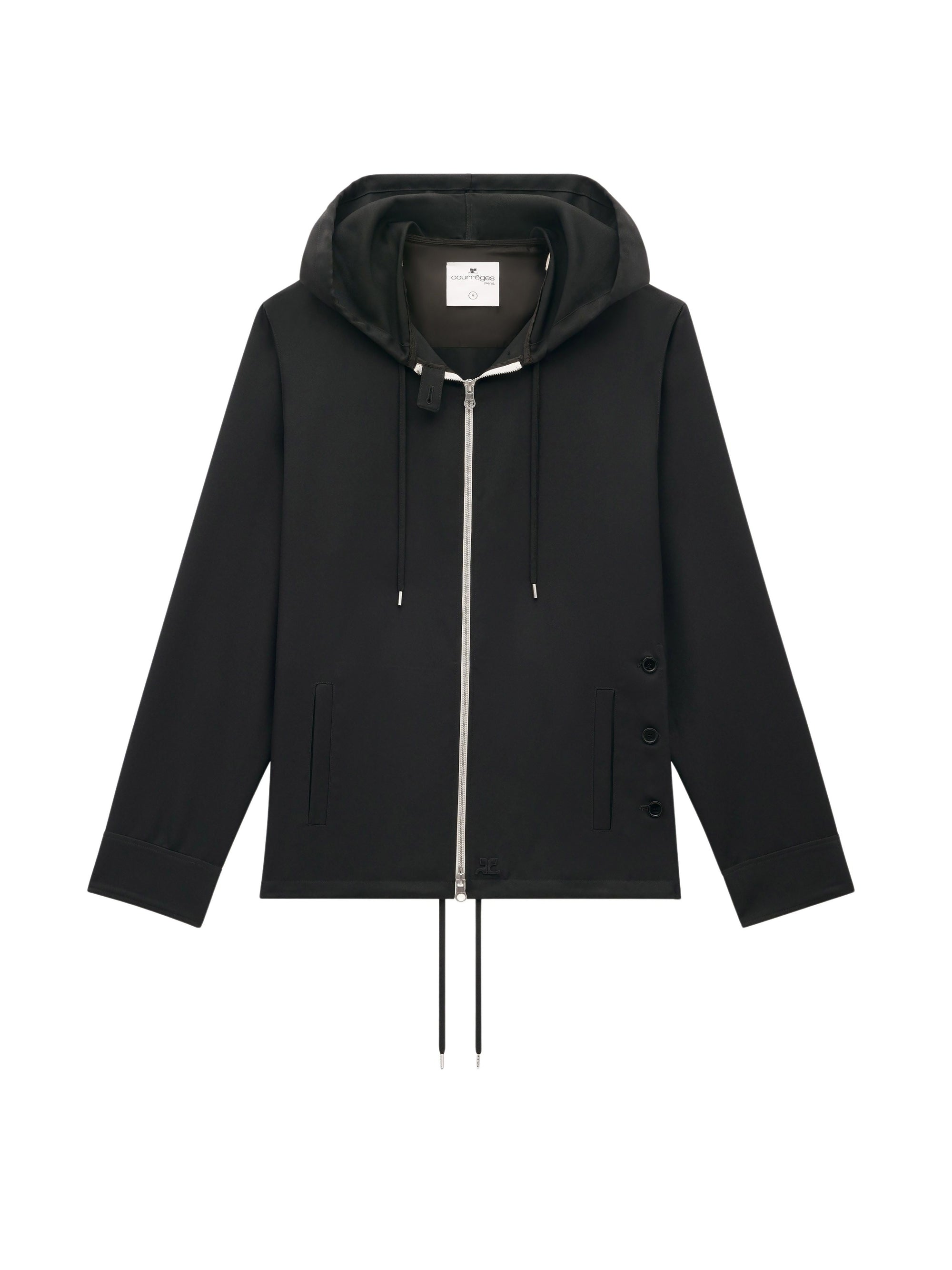 6pcs NEW / VESTE ZIPPÉE EN TWILL  - Black