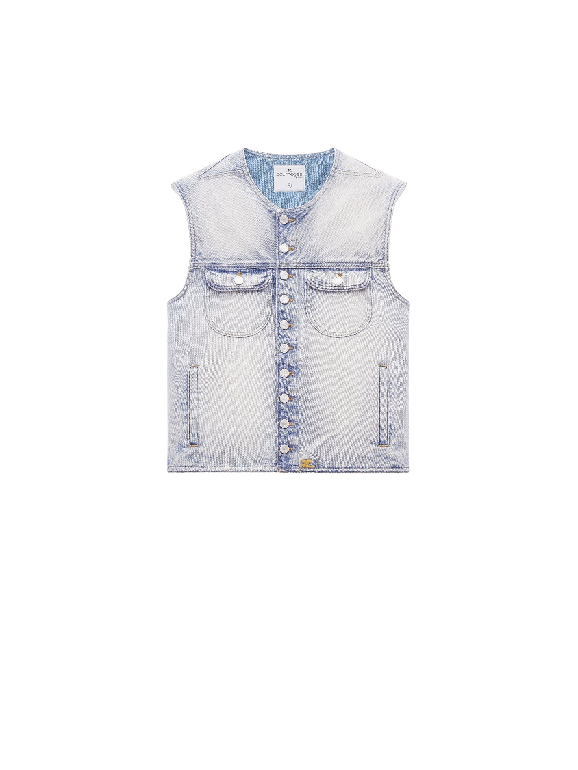 23pcs NEW / VESTE MULTI FLEX EN DENIM  - Light blue wash
