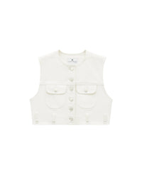 Veste courte en denim - Heritage White