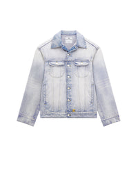 42pcs NEW / BLOUSON TRUCKER COCOON EN DENIM - Light blue wash