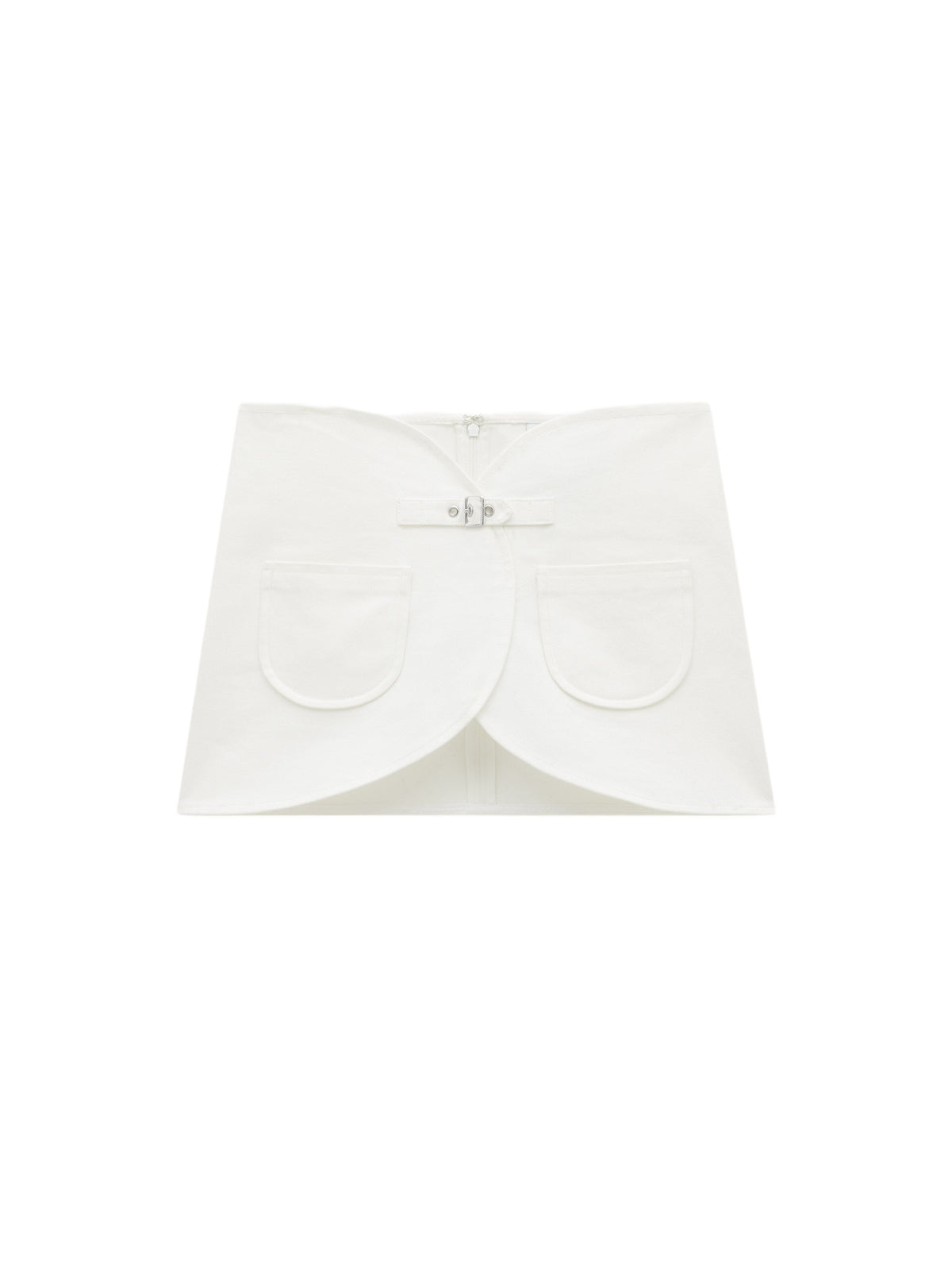 Mini jupe Ellipse en denim - Heritage White
