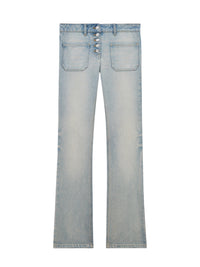 Pantalon bootcut en denim - Light Blue Wash