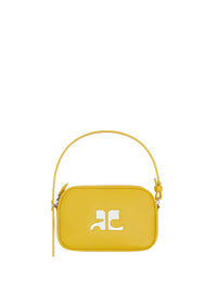 Sac Slim Camera logo ac en cuir - Ocre