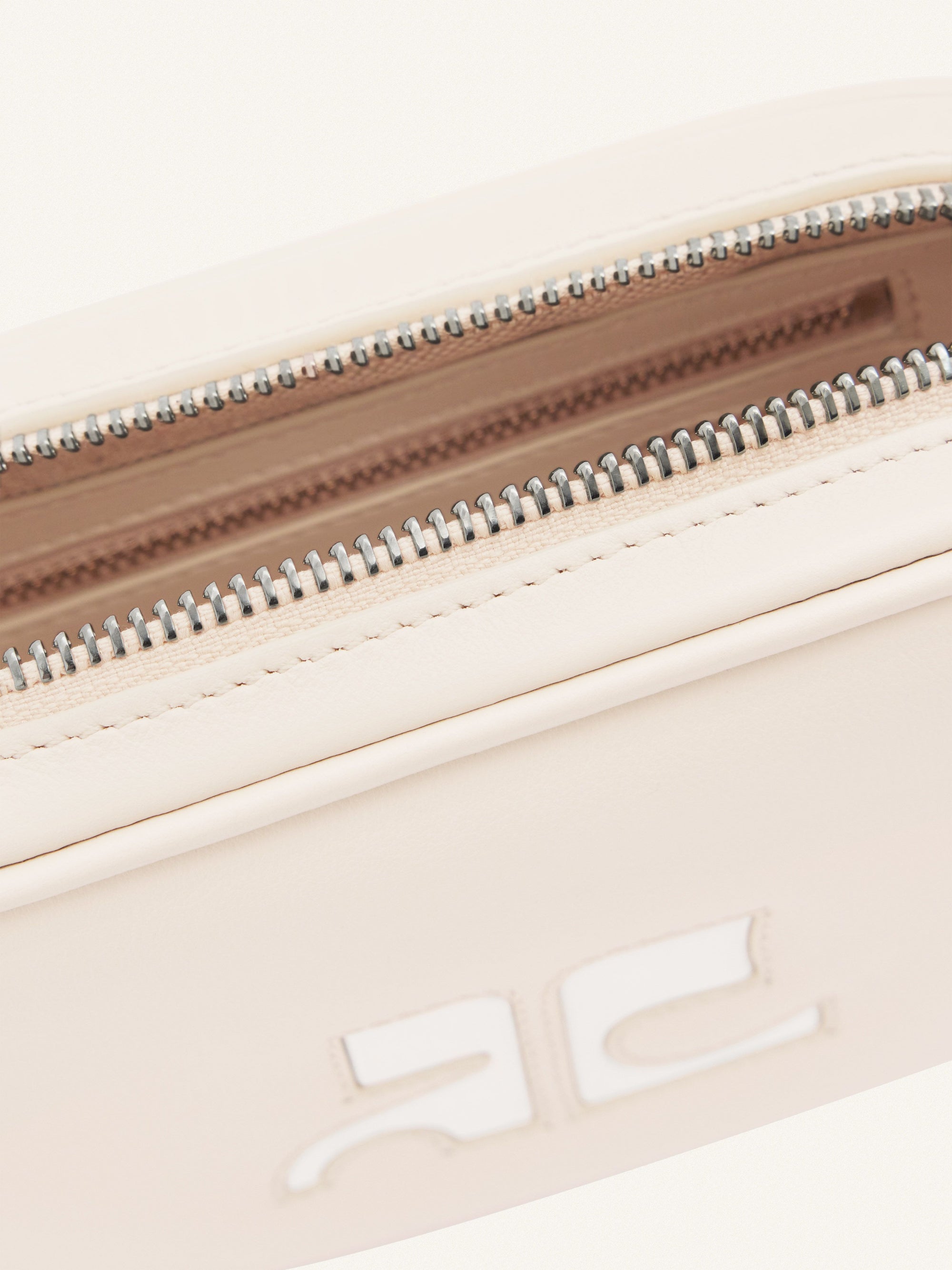 34pcs NEW / SAC CAMERA "SLIM" EN CUIR - Mastic grey
