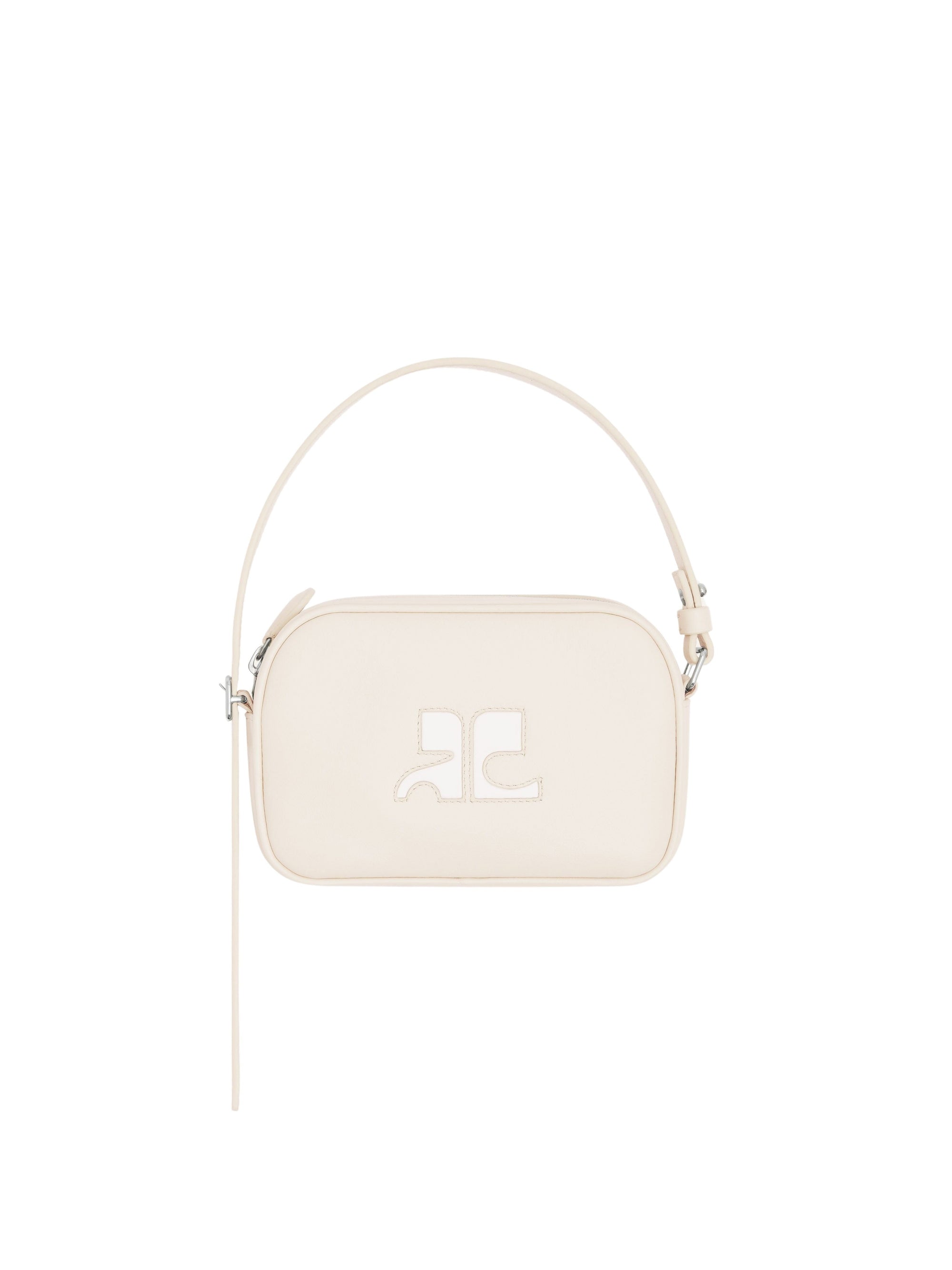 34pcs NEW / SAC CAMERA "SLIM" EN CUIR - Mastic grey