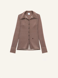 CHEMISE 2ND SKIN A CARREAUX-L