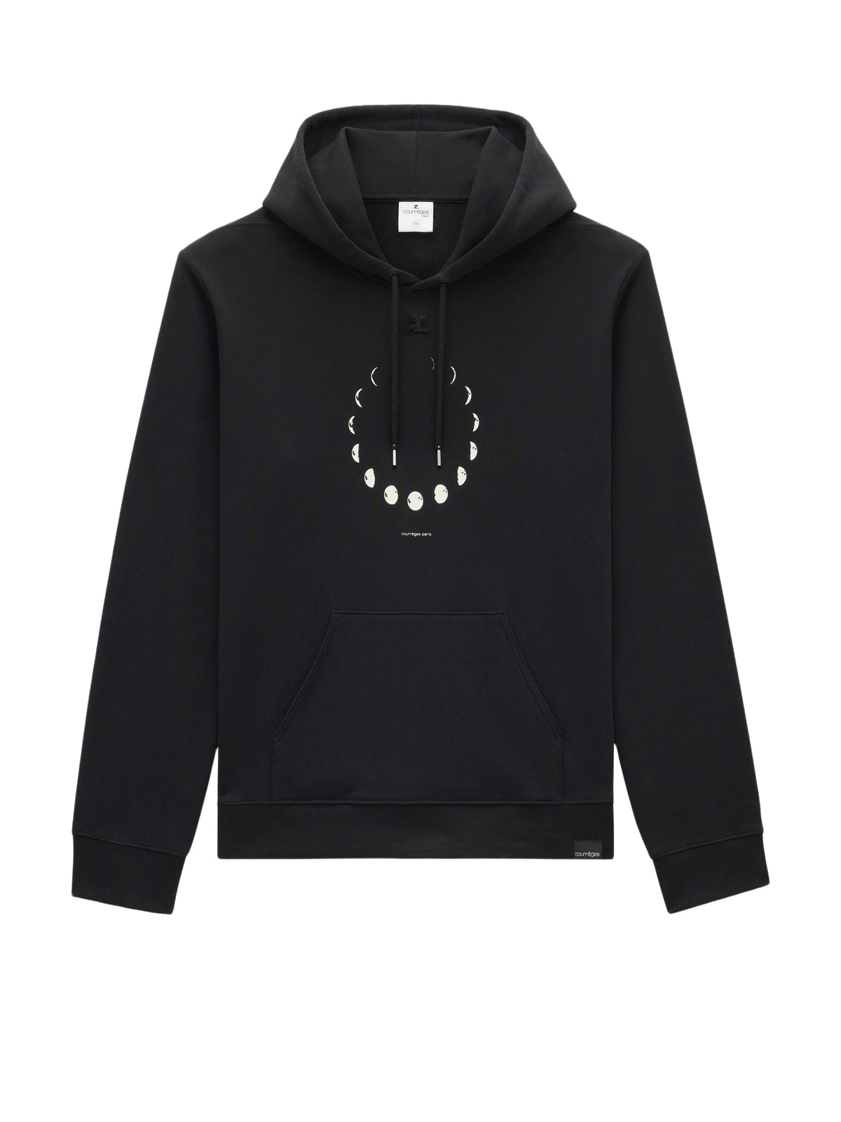 Sweat à capuche Moon avec poche - Black