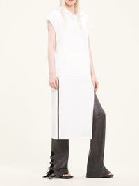 Robe tunique Cocoon à capuche - Heritage White