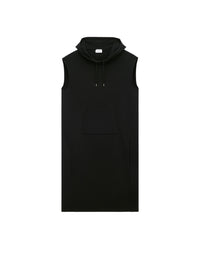 Robe tunique Cocoon à capuche - Black