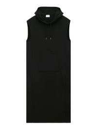 Robe tunique Cocoon à capuche - Black