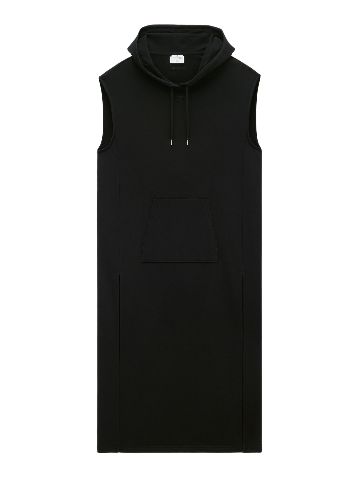Robe tunique Cocoon à capuche - Black