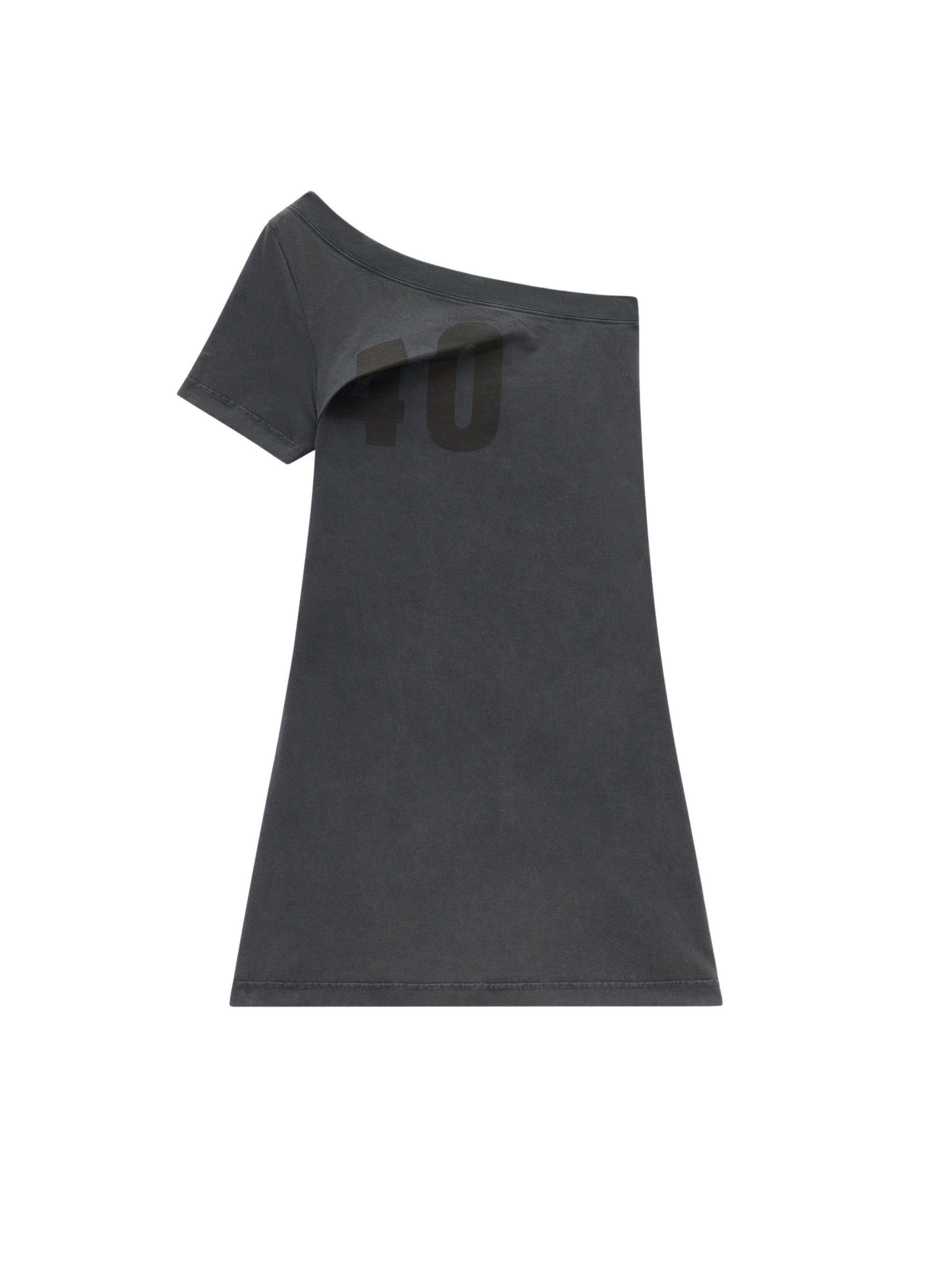 60pcs NEW / ROBE TUBE IMPRIMÉ DELAVÉ - Stonewashed grey