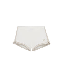 28pcs NEW / MINI SHORT CONTRASTE  - White & Oatmeal