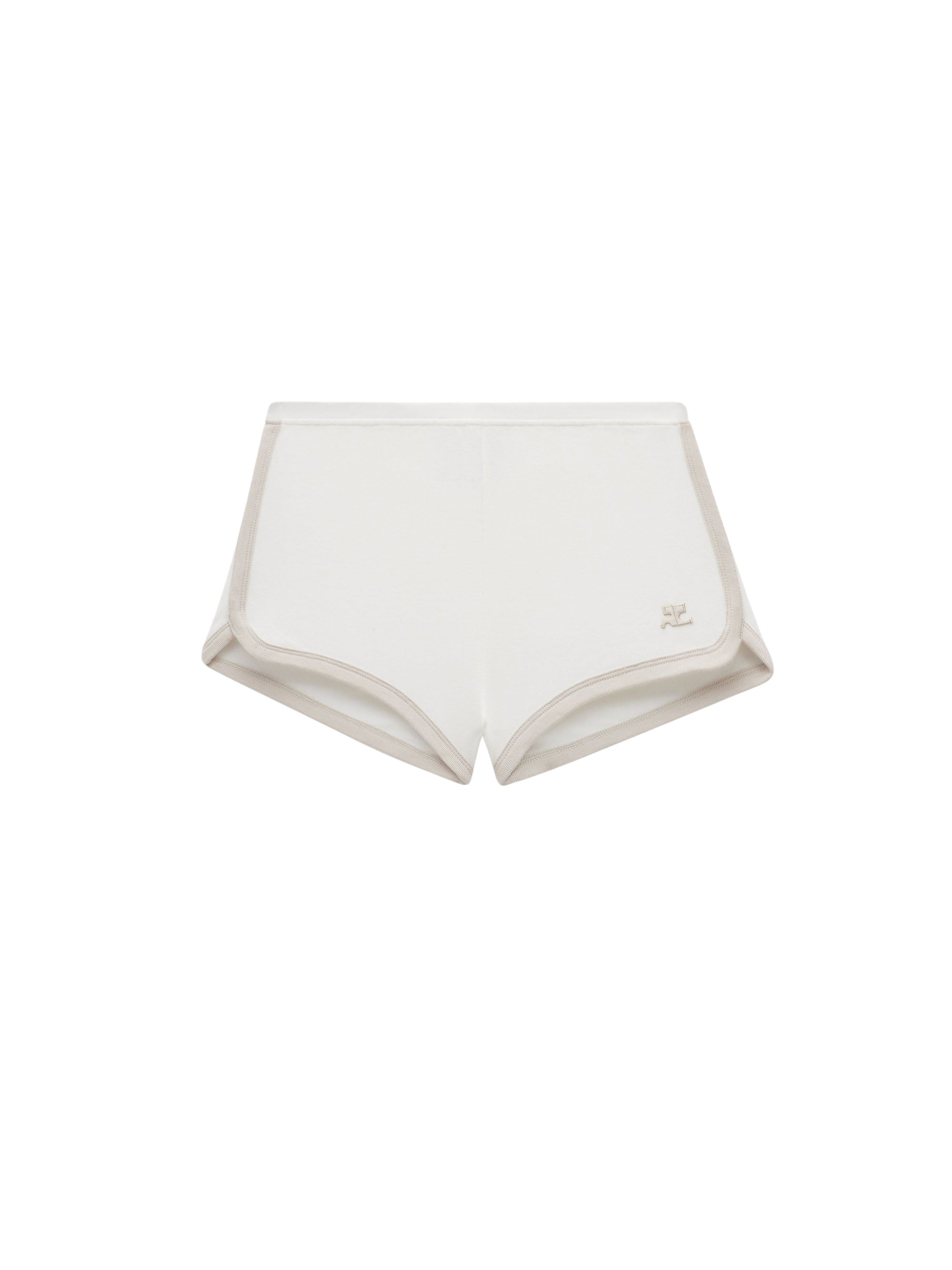 28pcs NEW / MINI SHORT CONTRASTE  - White & Oatmeal