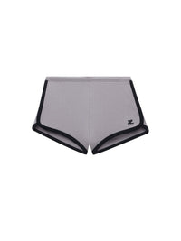 Mini short en jersey - Smocked Grey & Black