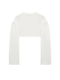 T-shirt court Cocoon en molleton - Heritage White