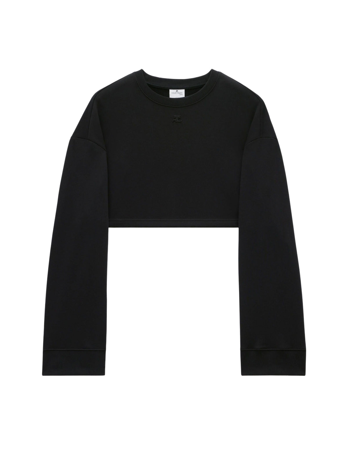 T-shirt court Cocoon en molleton - Black