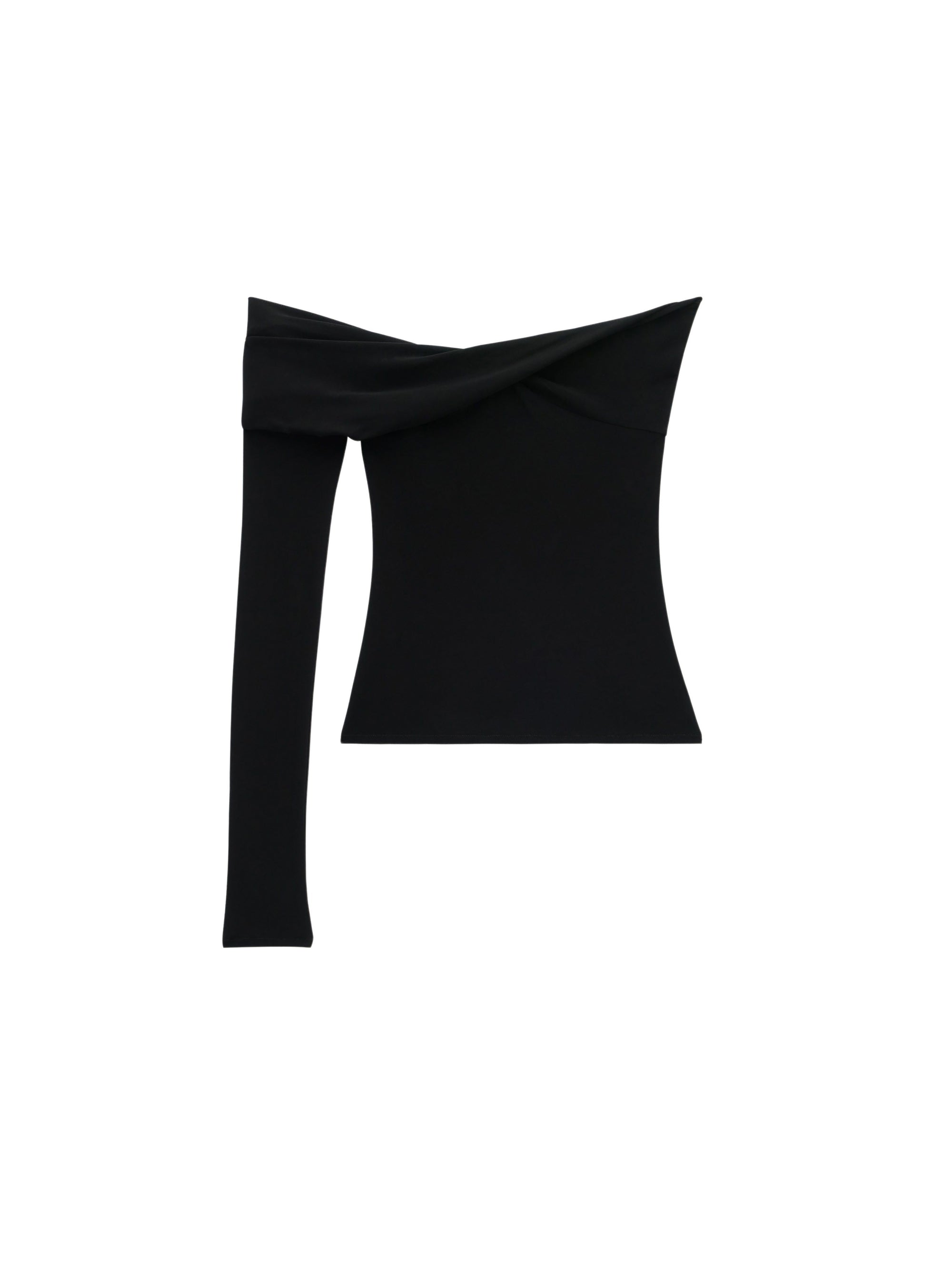 44pcs NEW / TOP TWIST EN CRÊPE  - Black