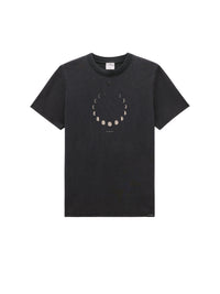 62pcs NEW / T-SHIRT DELAVÉ IMPRIMÉ "MOON" - Stonewashed grey
