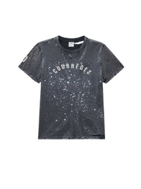 17pcs NEW / T-SHIRT BRODÉ - Stonewashed grey