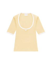 93pcs NEW / T-SHIRT CONTRASTE HOLISTIQUE  - Pollen & Heritage white