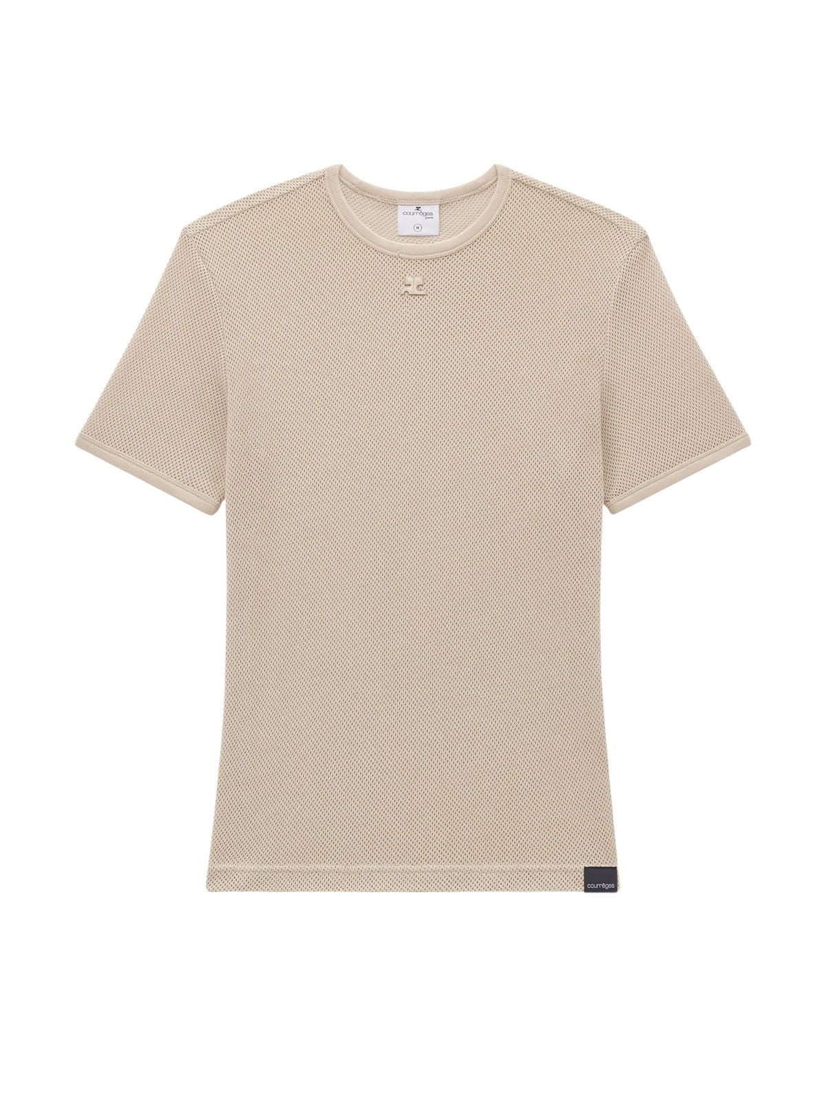 T-shirt AC logo en mesh - Sand
