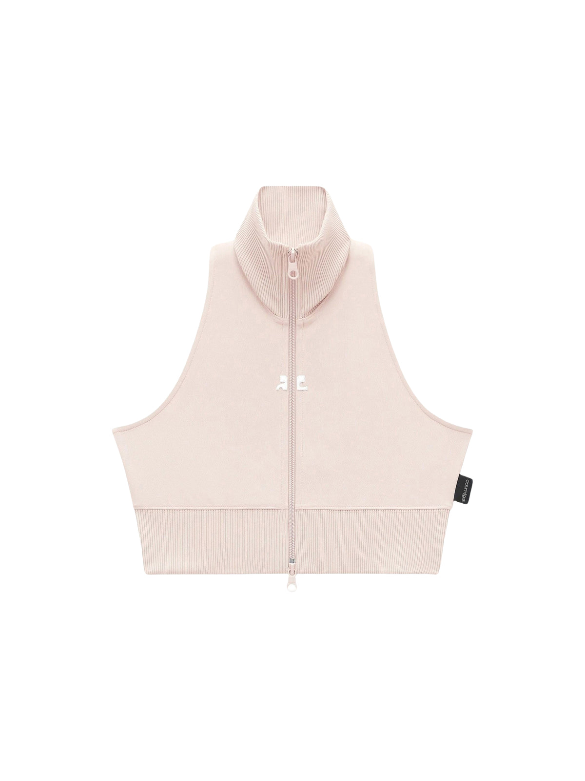 Short interlock jogging top - Sand