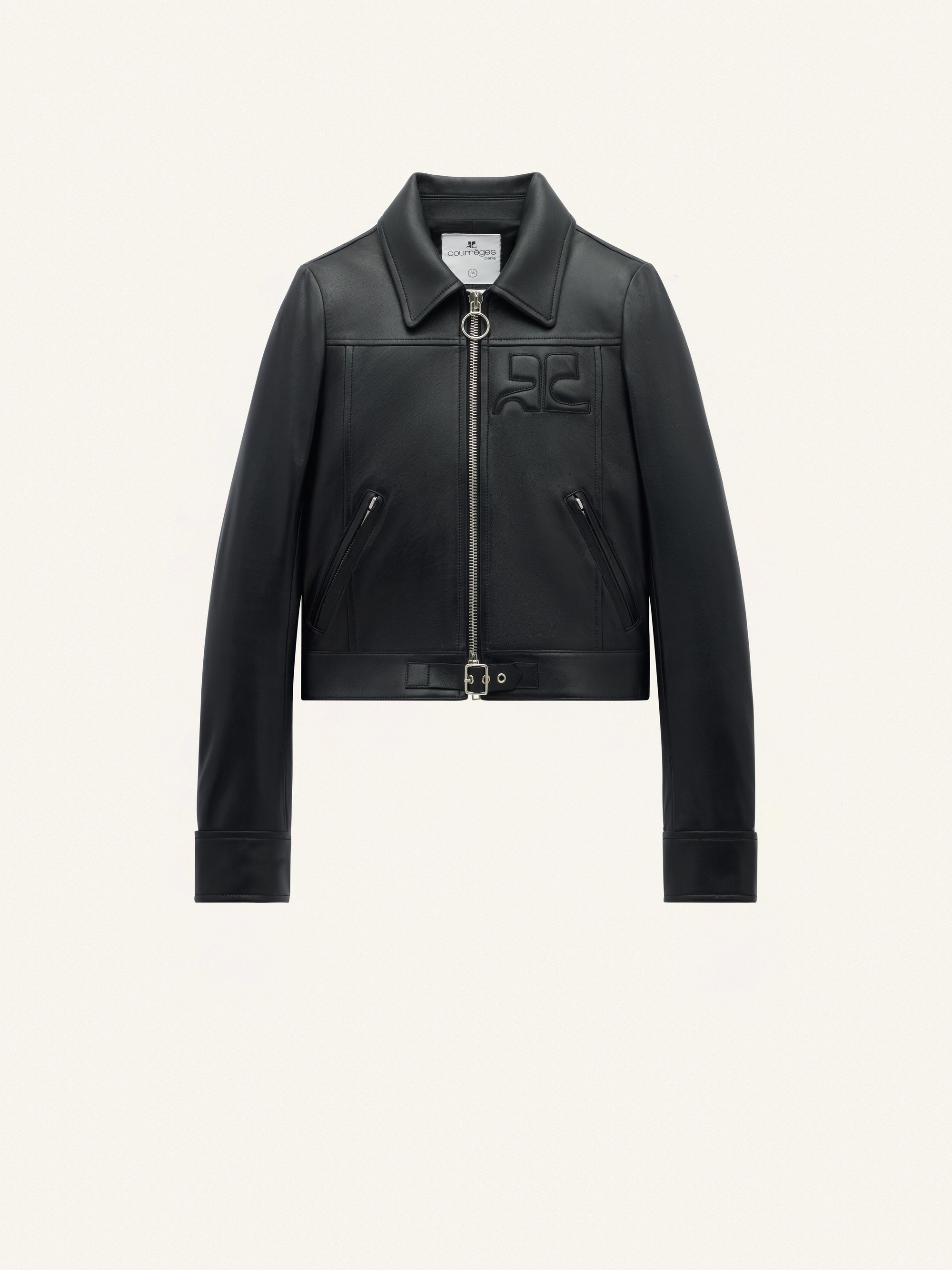 VESTE ICONIQUE ZIPPEE EN CUIR-36