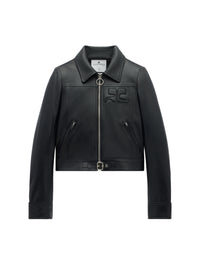 PRIX MARQUE : 550 / VESTE ICONIQUE ZIPPEE EN CUIR-36