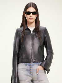 VESTE ICONIQUE ZIPPEE EN CUIR-36