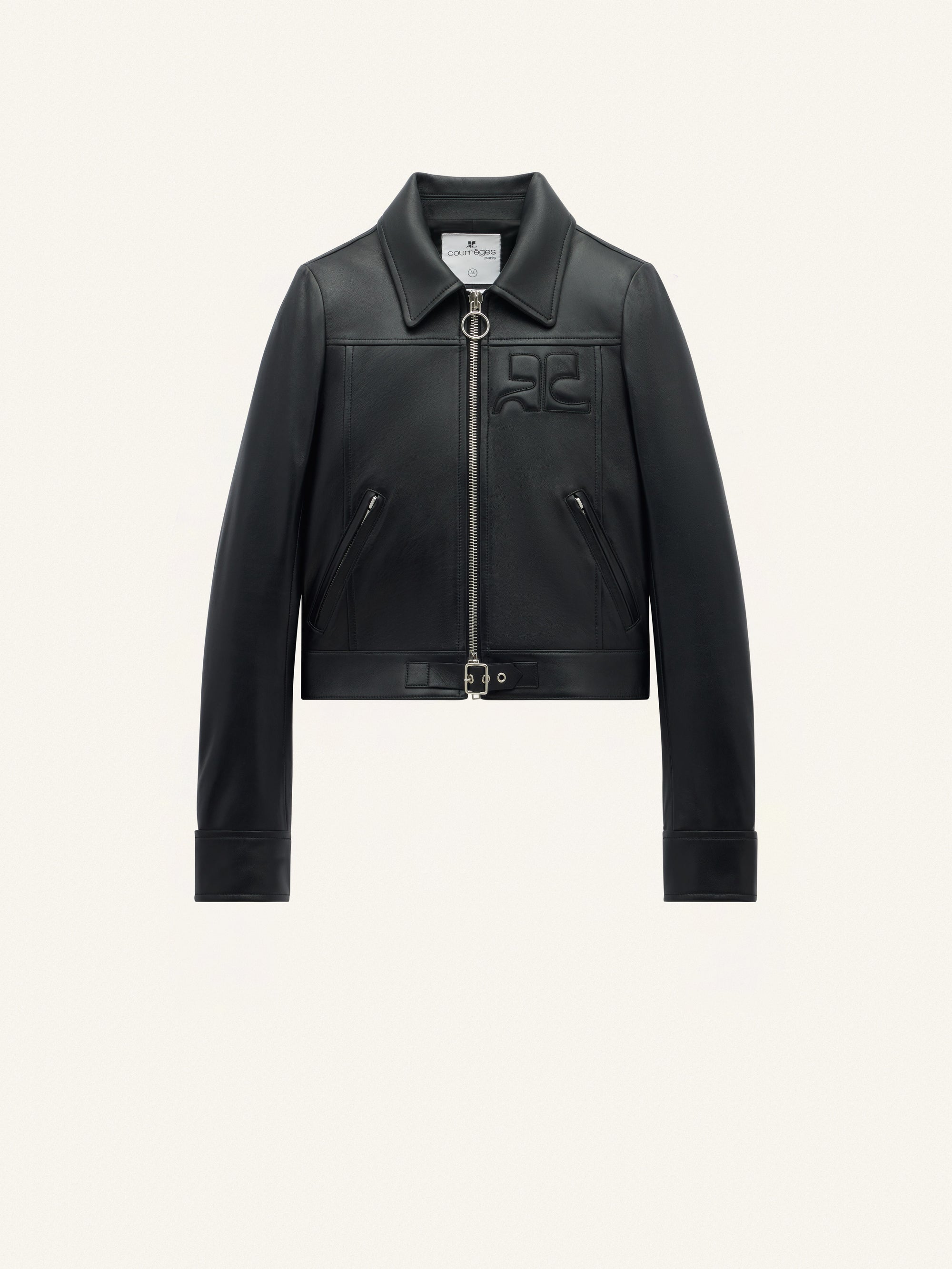 VESTE ICONIQUE ZIPPEE EN CUIR-36