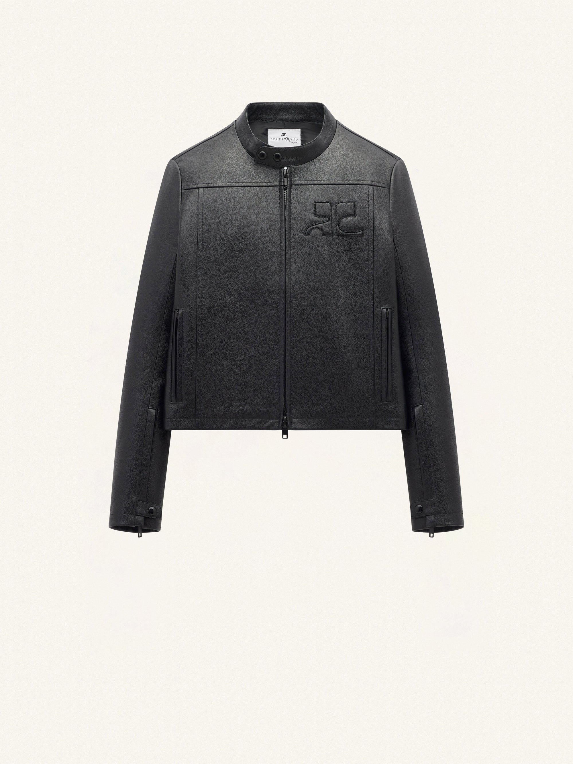 VESTE BIKER EN CUIR