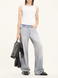 NECKLINE RIB KNIT