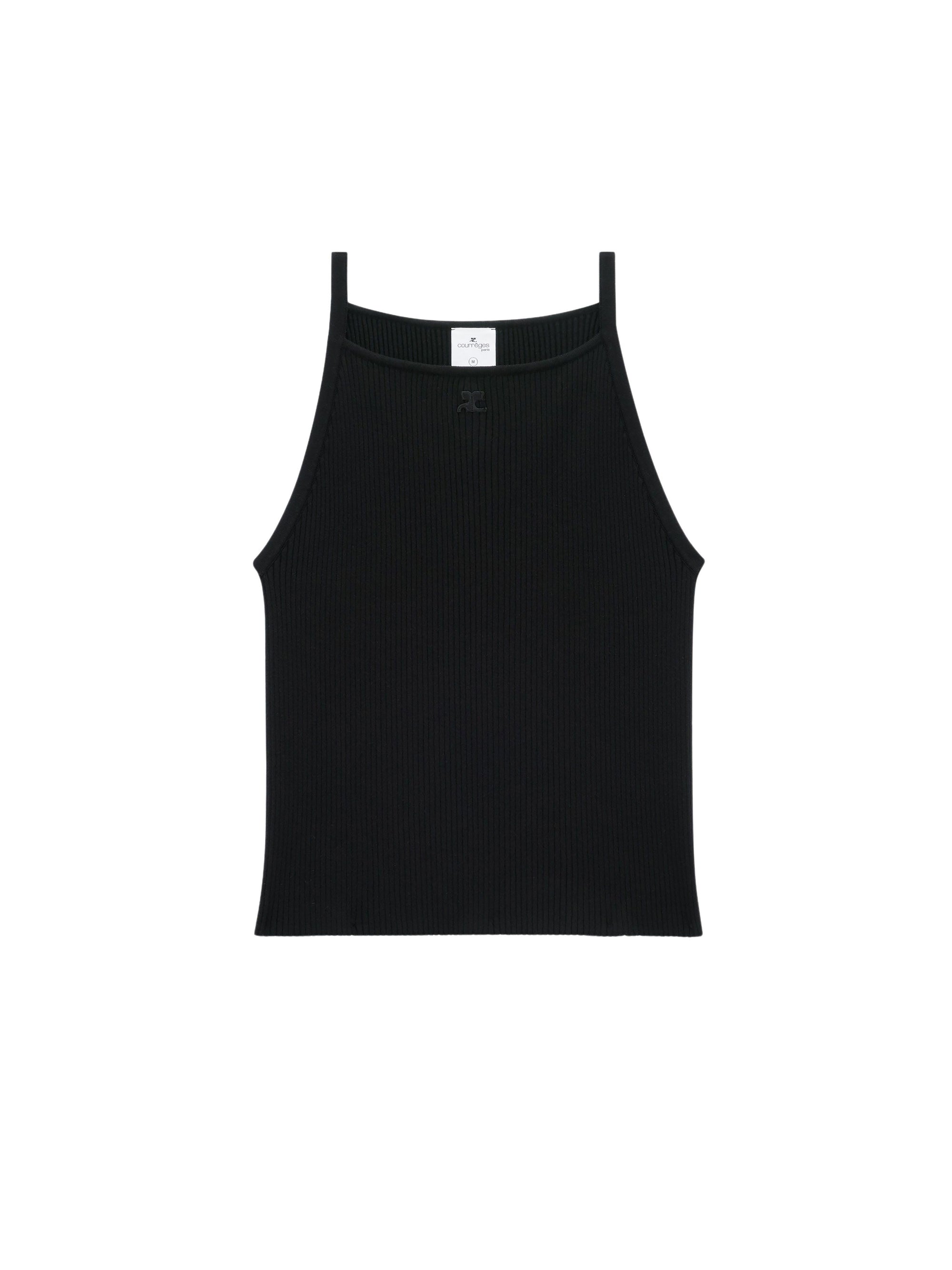 37pcs NEW / DÉBARDEUR EN MAILLE  - Black
