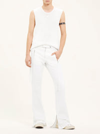 12pcs NEW / DÉBARDEUR COL ROND  - Heritage white