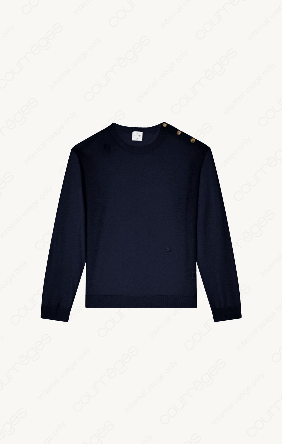 PRIX MARQUE : 140 / SHOULDER SNAPS LIGHT WOOL